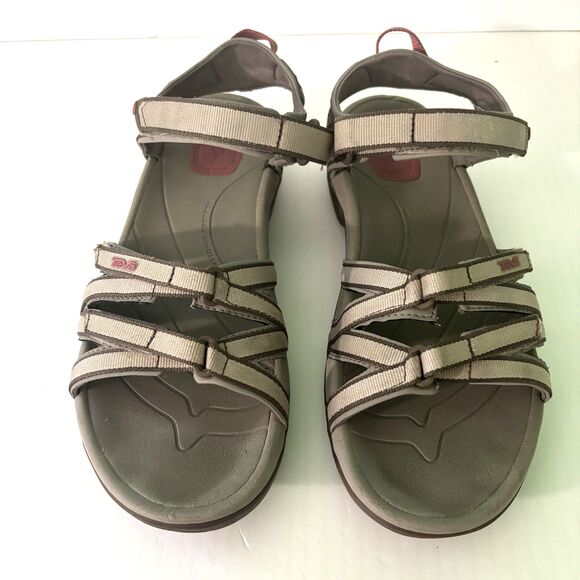 TEVA Tirra Adjustable Sandals Women's Size 11 Tan Gray Hiking Outdoor Trail - Picture 3 of 9